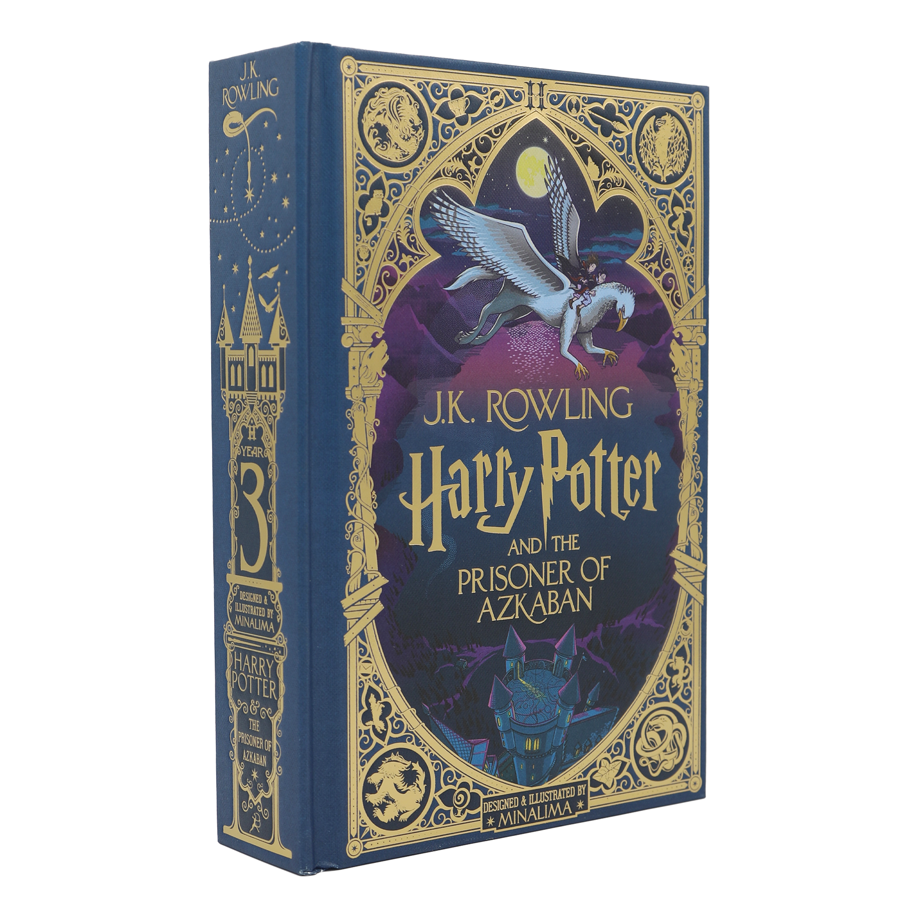 Book cover of 'Harry Potter and the Prisoner of Azkaban' with decorative elements