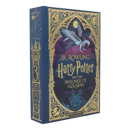Book cover of 'Harry Potter and the Prisoner of Azkaban' with decorative elements