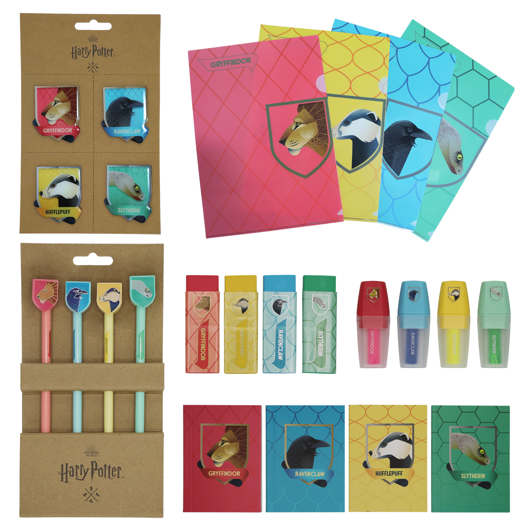 Hogwarts Mascots Stationery Set