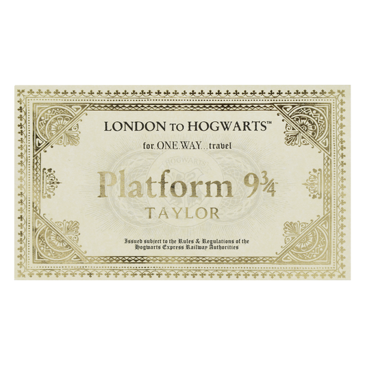 Personalised Hogwarts Express Ticket