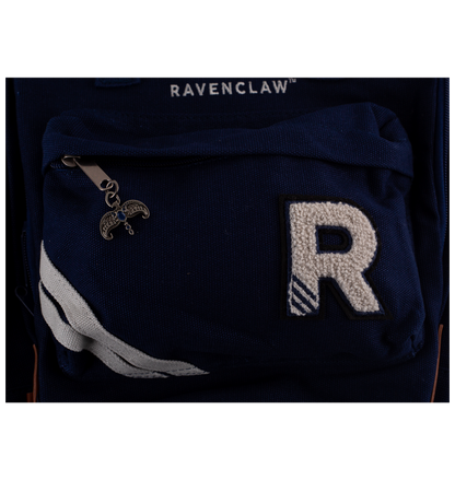 Navy blue bag with 'R' emblem and 'Ravenclaw' text on a white background
