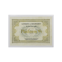 Hogwarts Ticket-style magnet with 'London to Hogwarts' text
