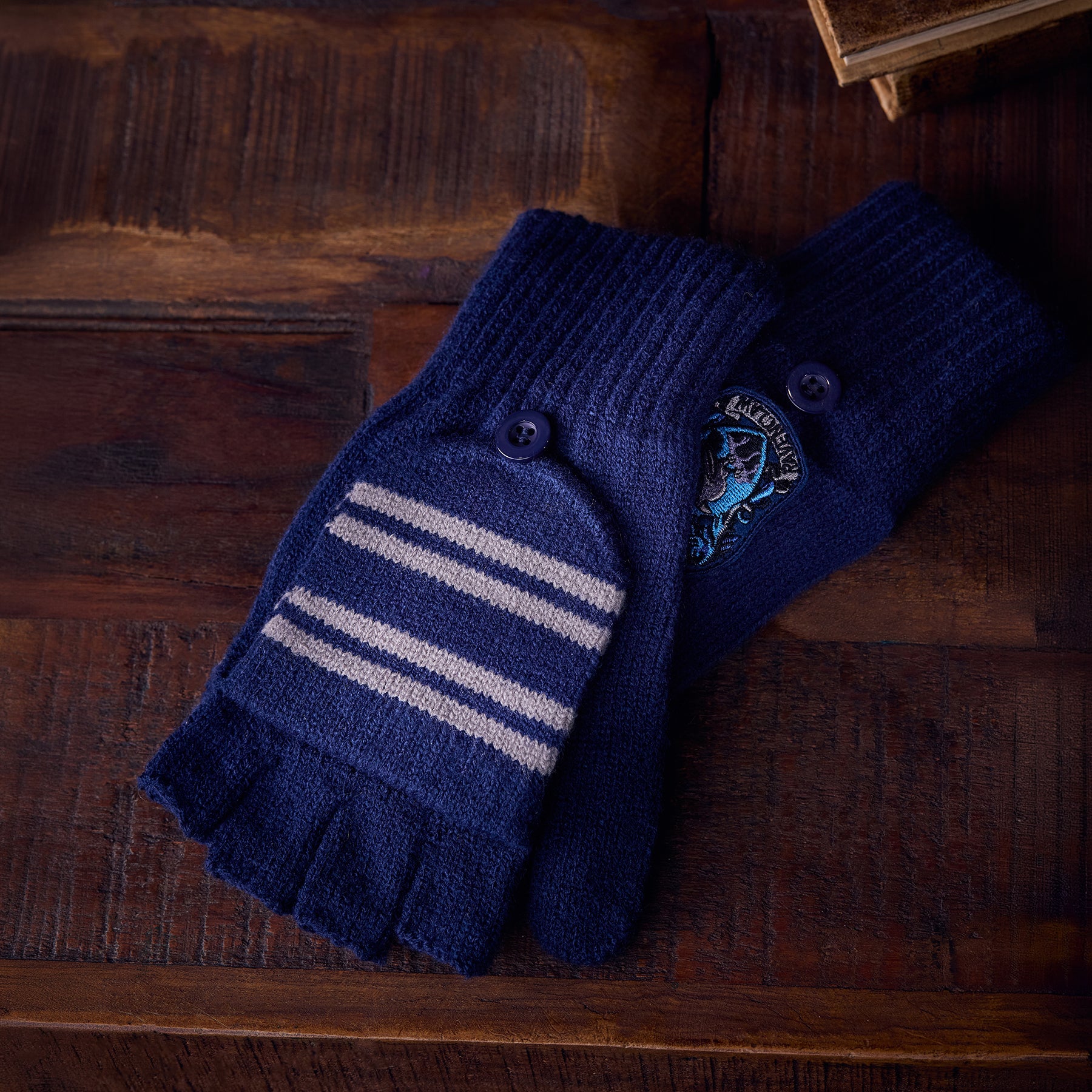 Ravenclaw Knitted Mitten Capped Gloves