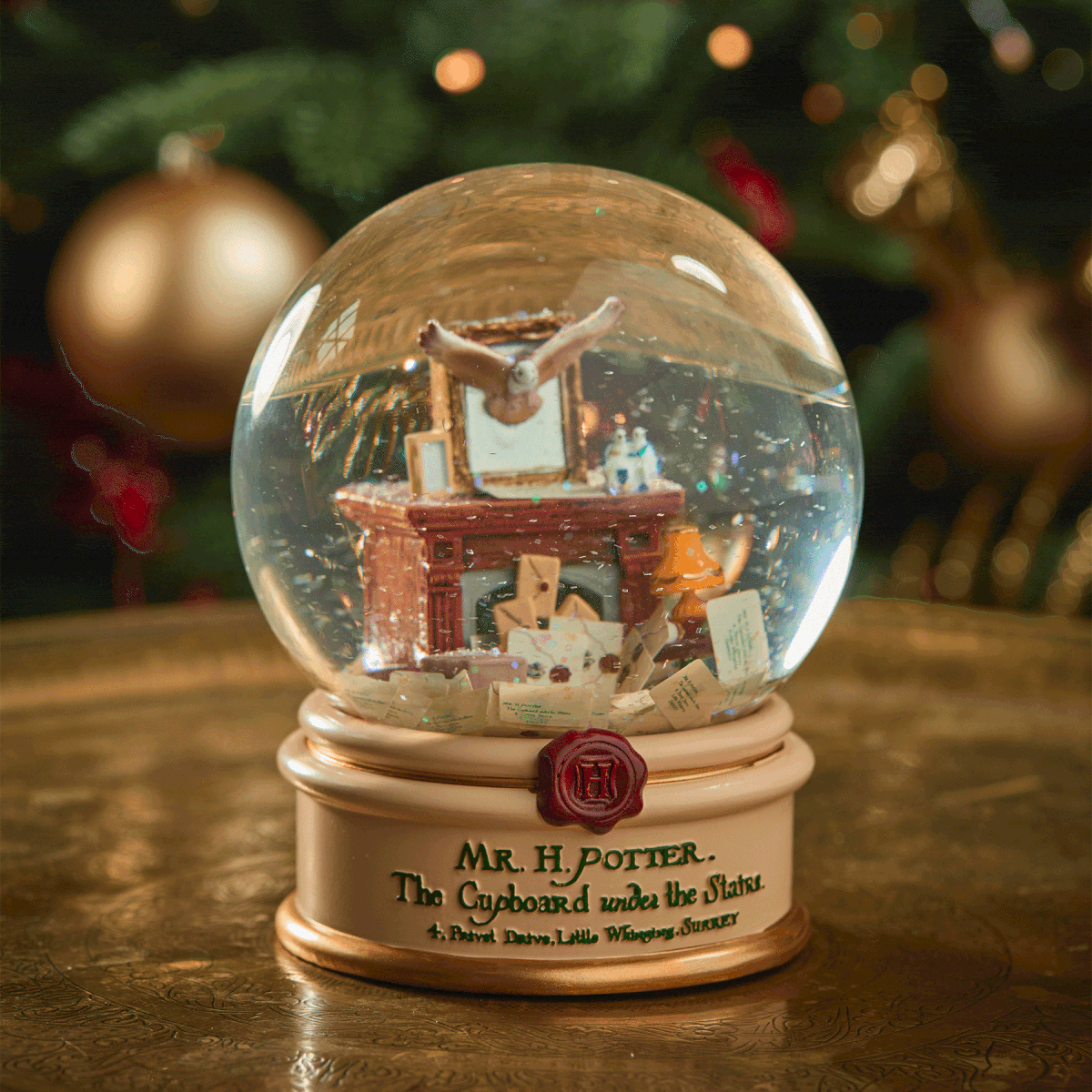 Acceptance Letter Snow Globe