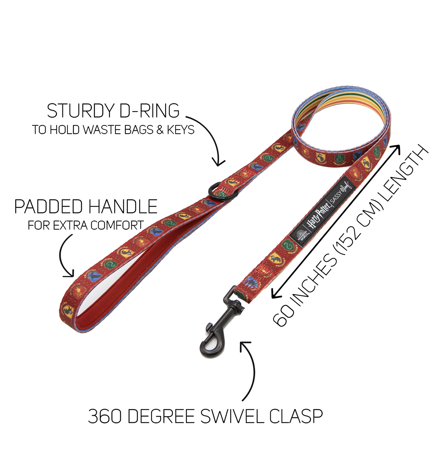 Sassy Woof Pet Leash Size Guide