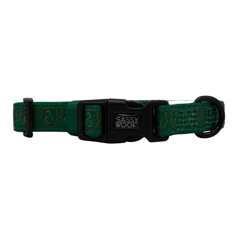 Slytherin Pet Collar - Sassy Woof