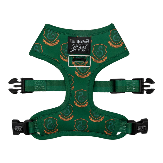 Slytherin Pet Harness - Sassy Woof