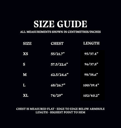 Bathrobe Size Guide