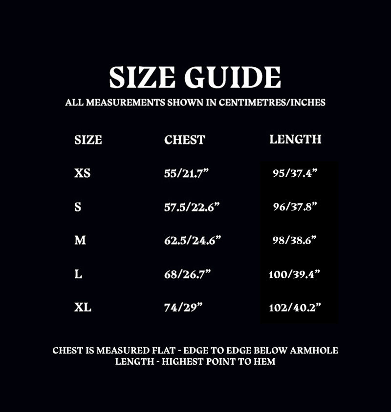 Bathrobe Size Guide