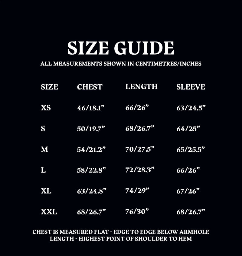 Knitted Jumper Size Guide