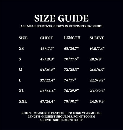 T-Shirt Size Guide