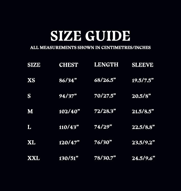 T-Shirt Size Guide