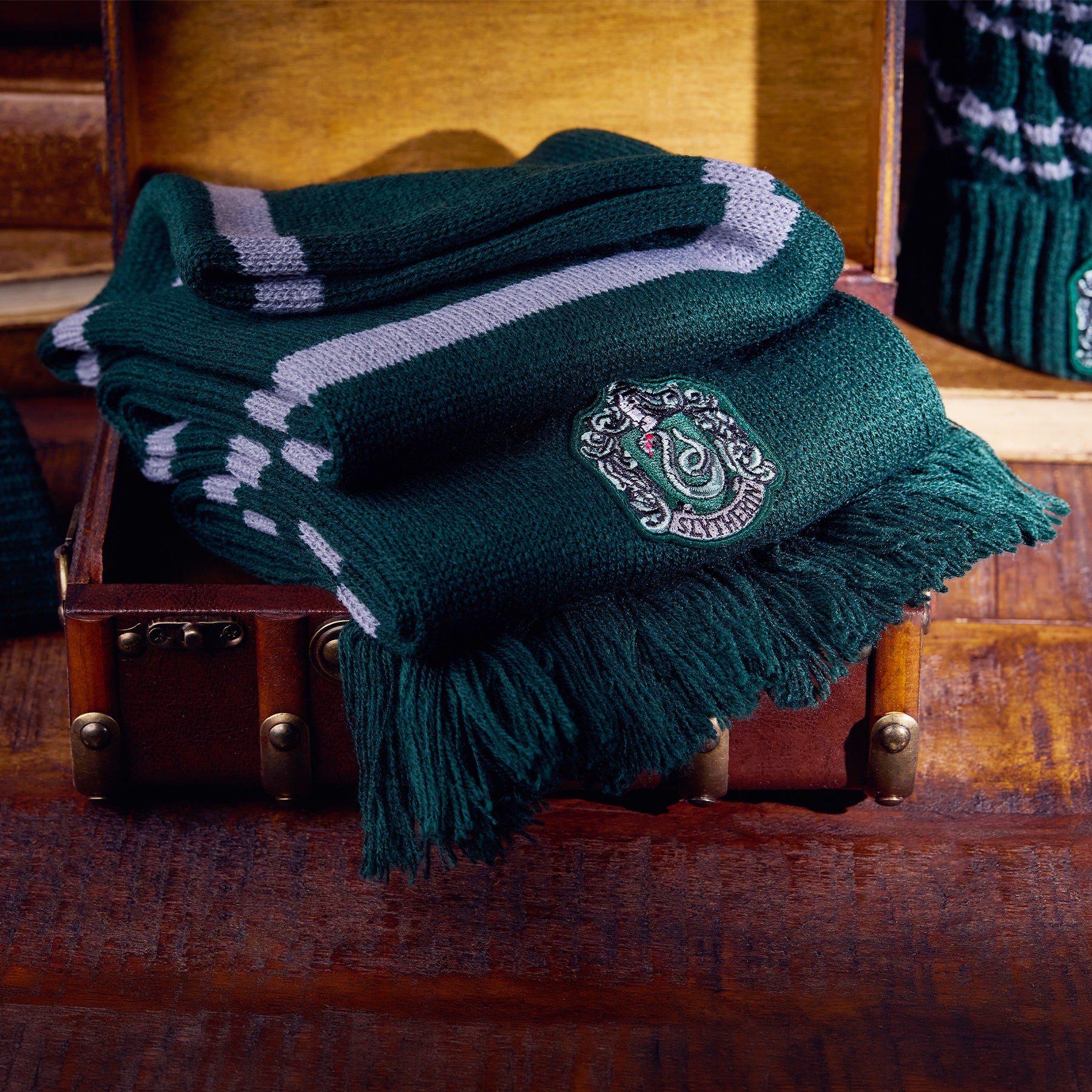 Slytherin Knitted Crest Scarf