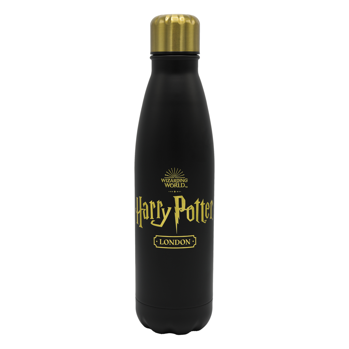 Harry Potter London Black & Gold Water Bottle