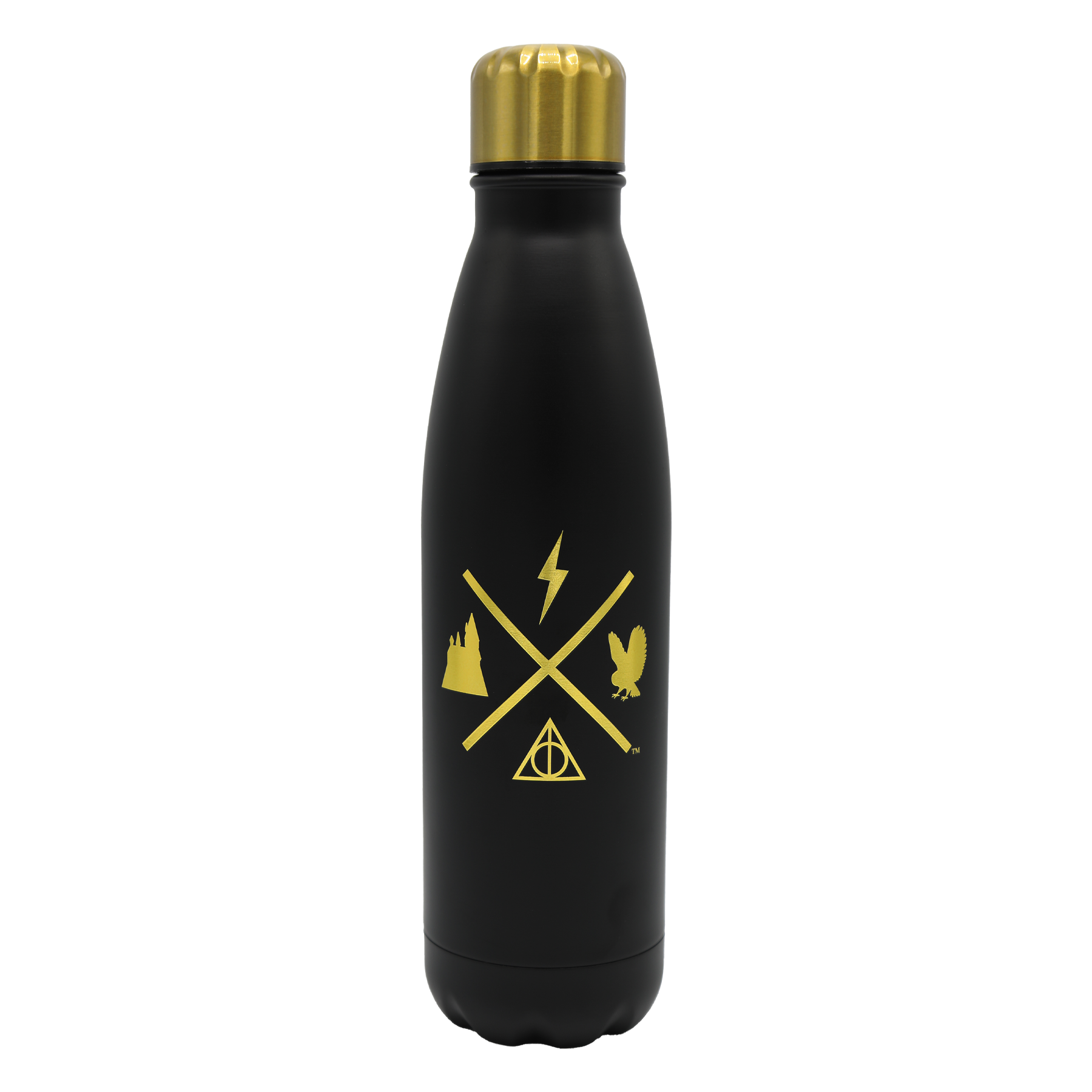 Harry Potter London Black & Gold Water Bottle