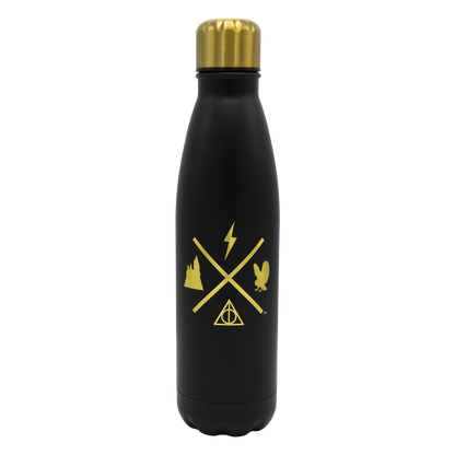 Harry Potter London Black & Gold Water Bottle