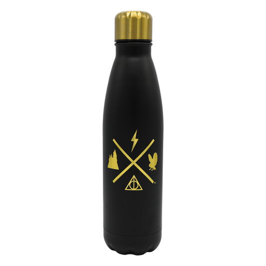 Harry Potter London Black & Gold Water Bottle
