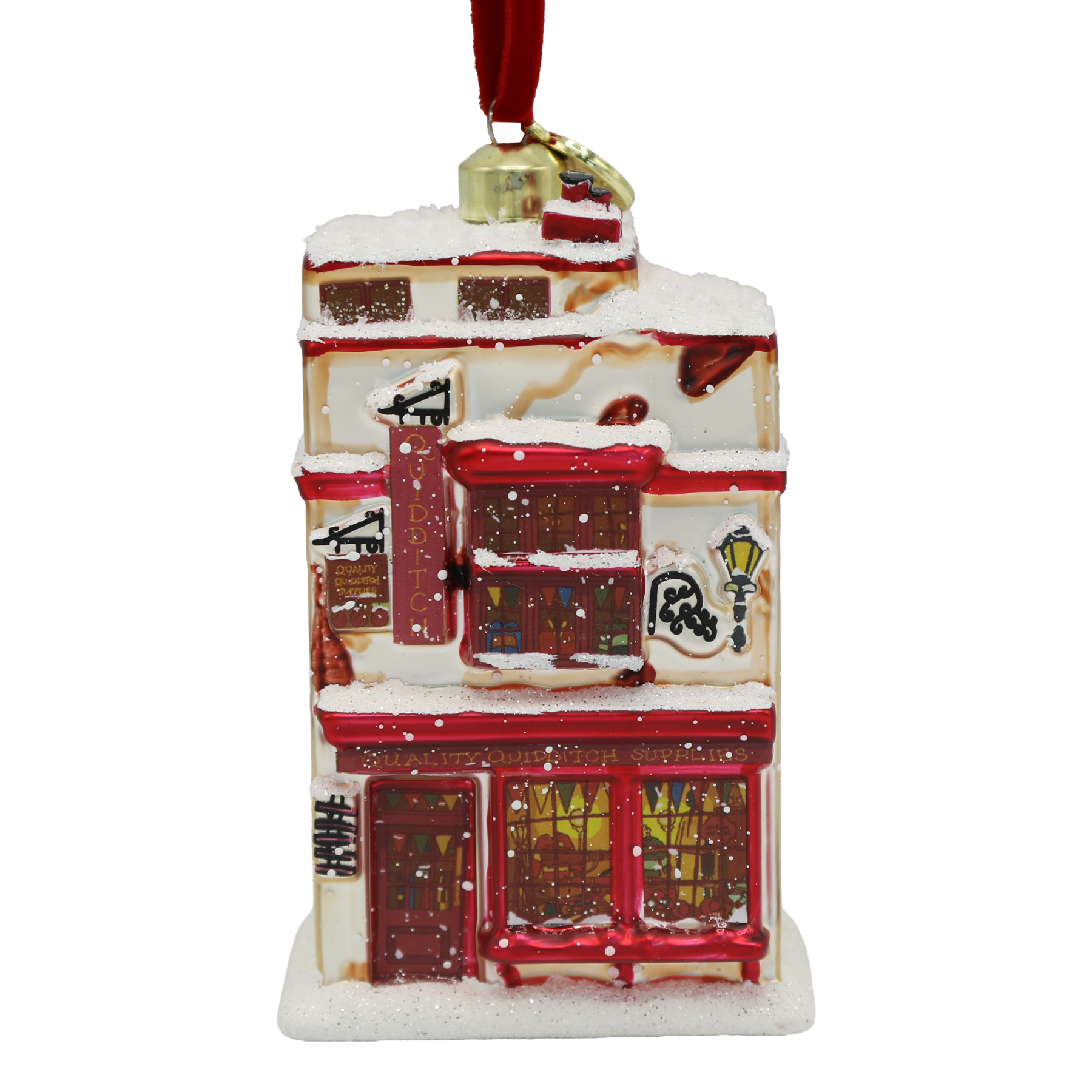 Quality Quidditch Supplies Glass Ornament