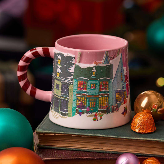 Diagon Alley Christmas Pink Mug