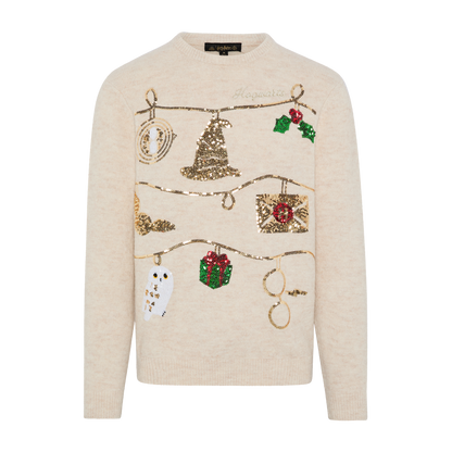 Hogwarts Christmas Sequin Knitted Jumper