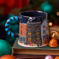 Diagon Alley Christmas Blue Mug