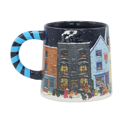 Diagon Alley Christmas Blue Mug
