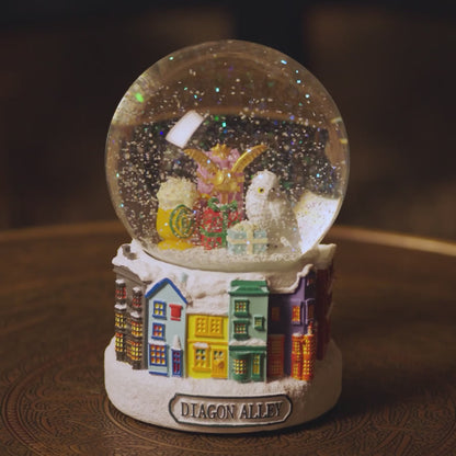 Diagon Alley Christmas Snow Globe