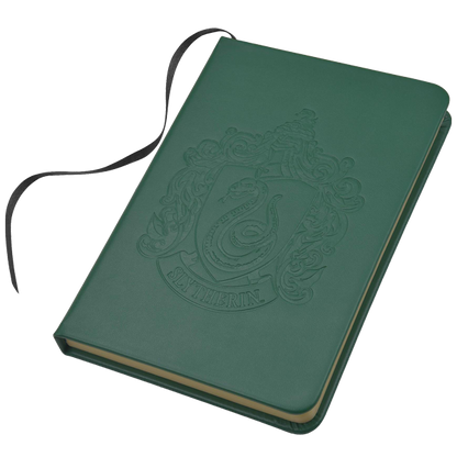 Personalised Slytherin Crest Embossed Journal