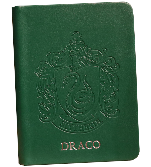 Personalised Slytherin Crest Embossed Journal