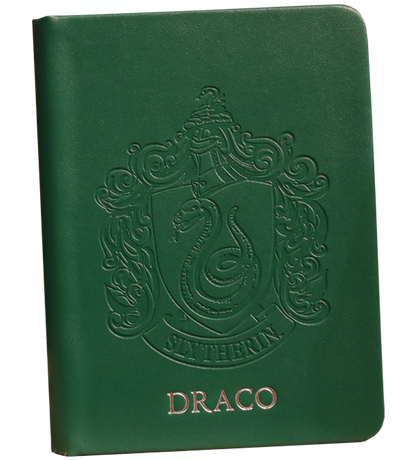 Personalised Slytherin Crest Embossed Journal