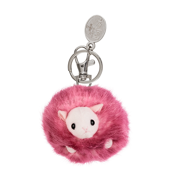 Pink Pygmy Puff Keyring