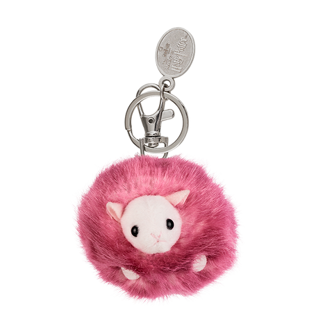 Pink deals puff keychain