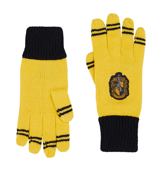 Hufflepuff Crest Gloves | Harry Potter Shop UK