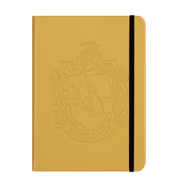 Personalised Hufflepuff Crest Embossed Journal