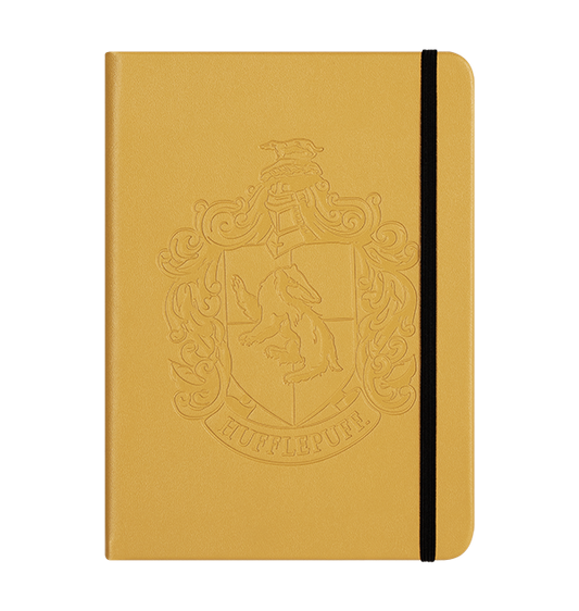 Personalised Hufflepuff Crest Embossed Journal