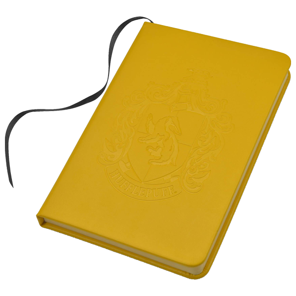 Personalised Hufflepuff Crest Embossed Journal