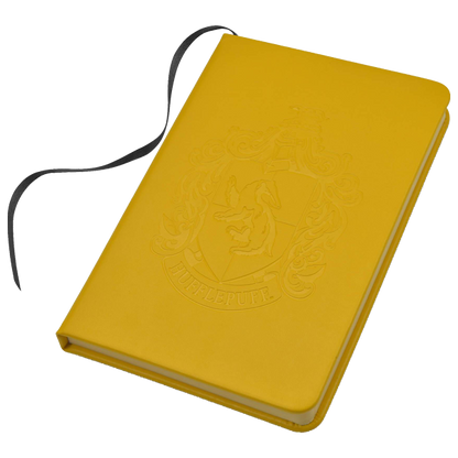 Personalised Hufflepuff Crest Embossed Journal