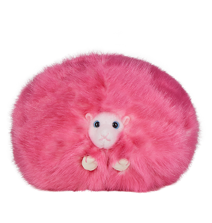 Pink Pygmy Puff Plush with Sound