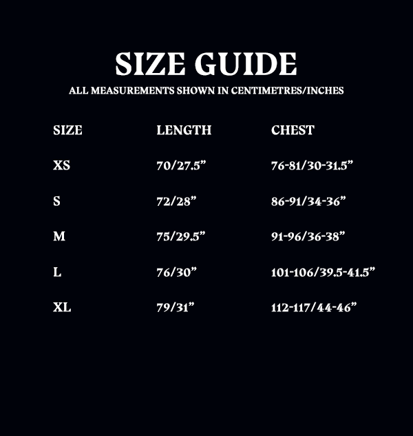 Slytherin Adult Spirit Jersey® - Size Guide