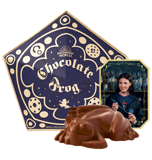 Chocolate Frog with Personalised Wizard Card