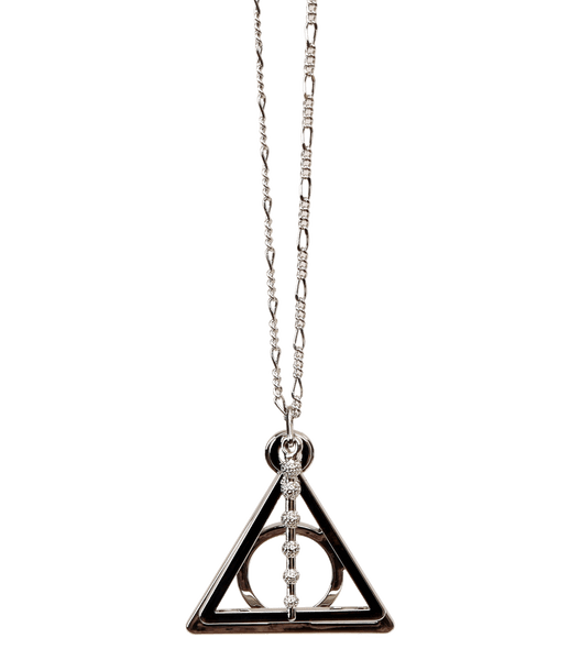 Amazon.com: Harry Potter Womens Deathly Hallows Necklace - 18-inch Chain  Necklace for Women Jewelry : Clothing, Shoes & Jewelry