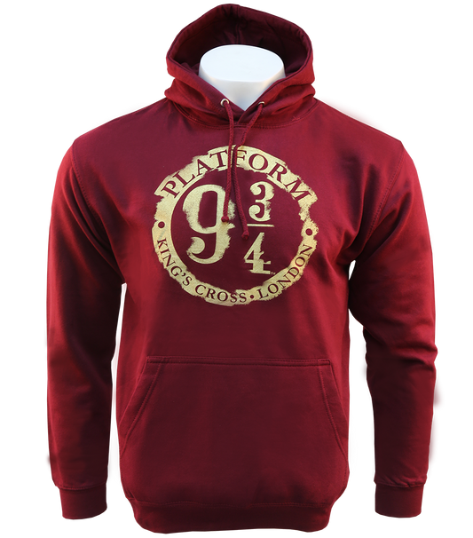 Distressed Platform 9 3/4 Hooded Jumper