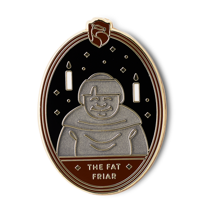 The Fat Friar Enamel Pin