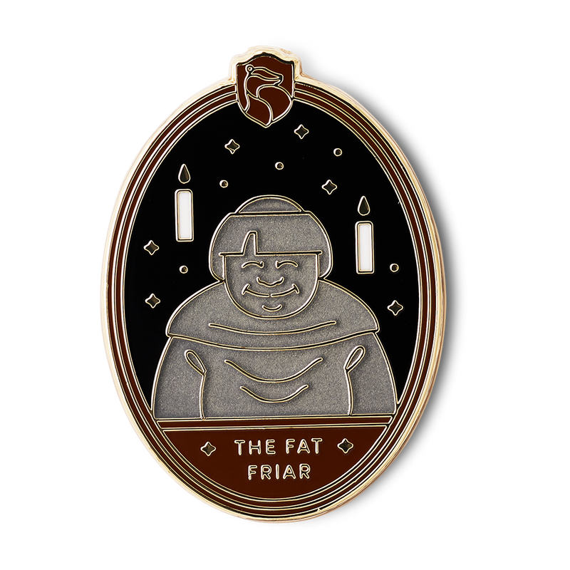 The Fat Friar Enamel Pin