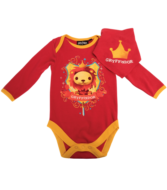Gryffindor Mascot Babygrow and Bib