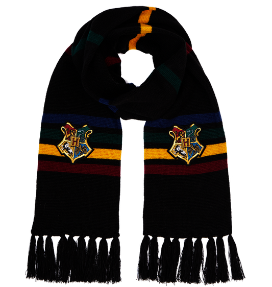 Hogwarts School Crest Knitted Scarf