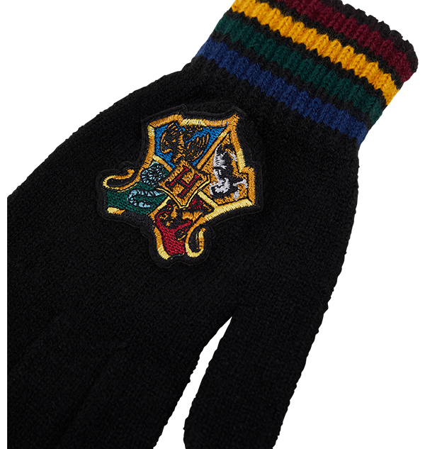Hogwarts School Crest Knitted Gloves