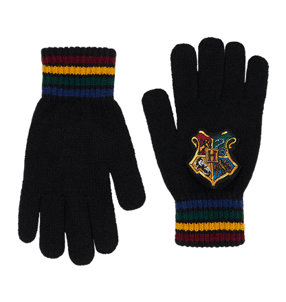 Hogwarts School Crest Knitted Gloves