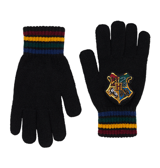 Hogwarts School Crest Knitted Gloves