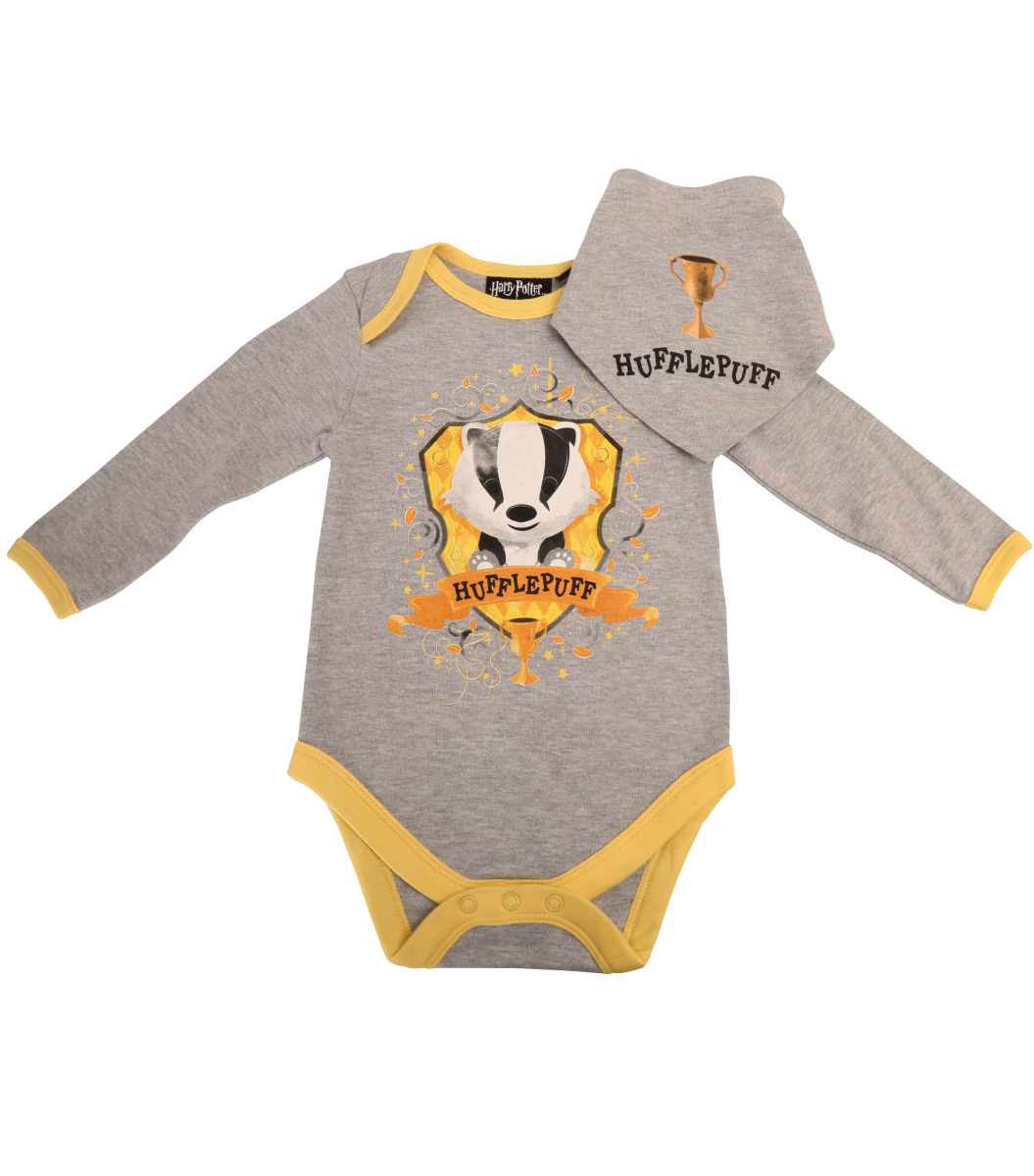 Hufflepuff Mascot Babygrow Bib